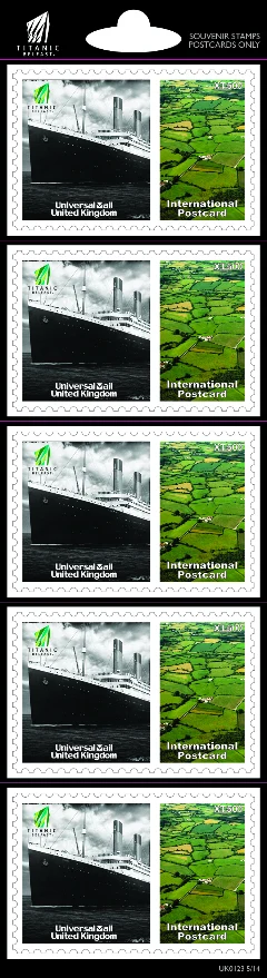 Titanic complete stamp strip